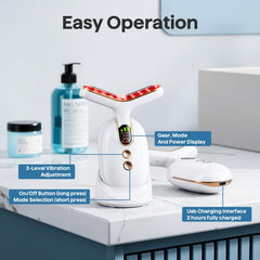 ERROWIN massage visage chaleur et vibration pour détente ciblée.