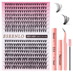 ESEENLO kit extension cils 320 pièces pour un look rapide et naturel.