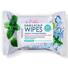 Lingettes ESHA cheveux emballage : solution pratique sans eau pour rafraîchir les cheveux.