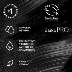 Mascara noir intense Esika Pro Mega pour cils visiblement allongés