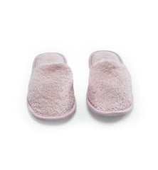 Chaussons ESKYMODE en coton rose - semelle EVA légère pour la stabilité.