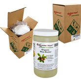 Beurre de karité Essential Depot dans un pot fermé, pratique à conserver.
