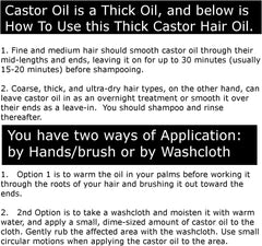 Essentially KateS Castor Oil: produit sans solvants chimiques et pressé à froid, soin capillaire