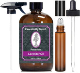 Essentially KateS Lavande, bouteille-pipette en verre pour aromathérapie et détente quotidienne.