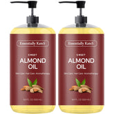 Essentially KateS Sweet Almond Oil bottle front showing pure, natural ingredients.