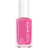 Essie Expressie Trick Clique rose chaud prêt à sécher rapidement.