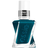Vernis essie Gel Couture flacon bleu-vert, couleur longue tenue prête à l’emploi.