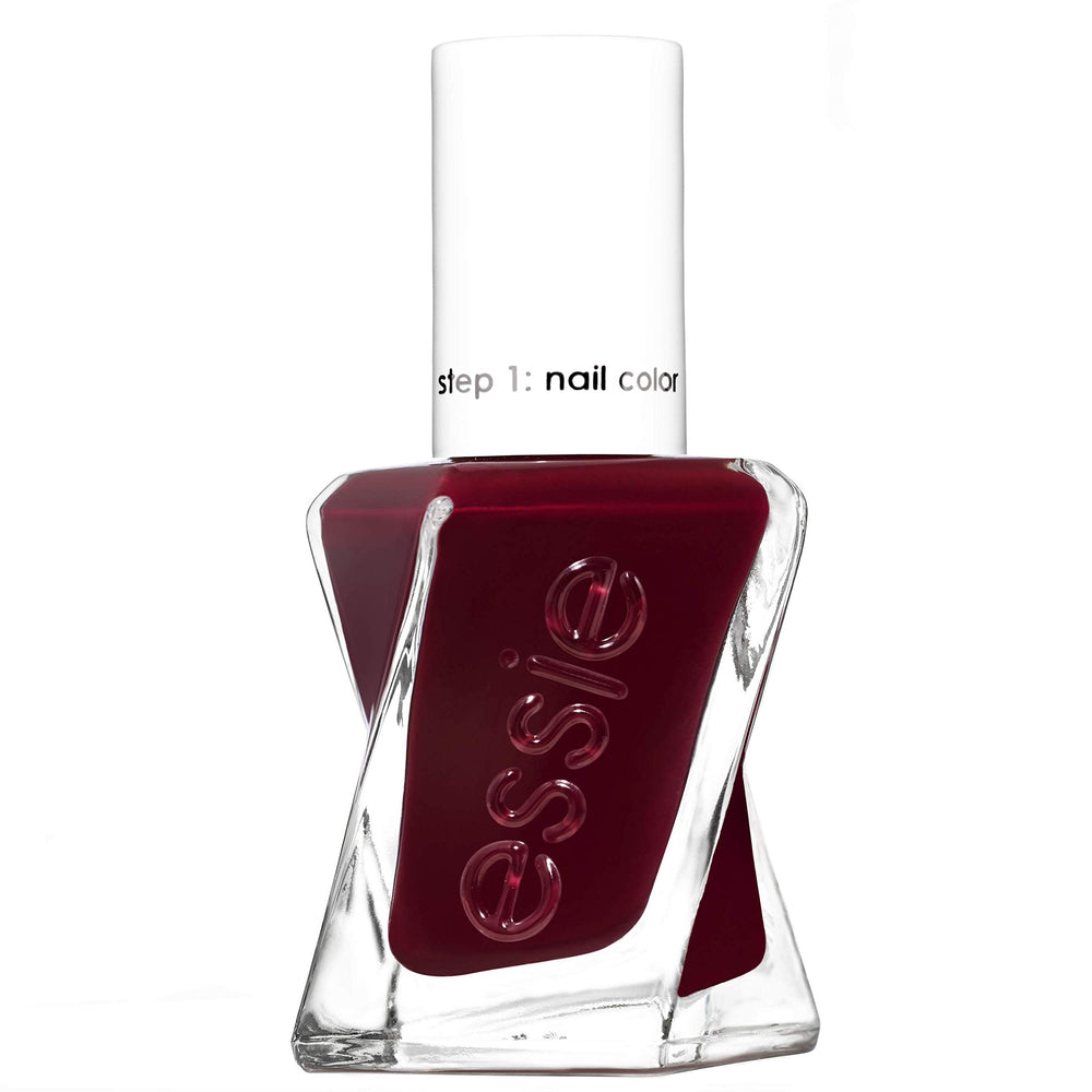 Essie Gel Couture Gala-vanting, bouteille élégante pour une application précise et une brillance durable.