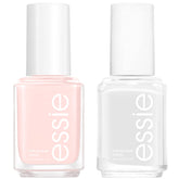 Essie kit manucure ballet-francais présente une base nude et blanche élégante.