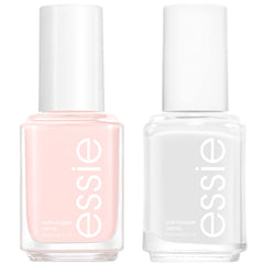 Essie kit manucure ballet-francais présente une base nude et blanche élégante.