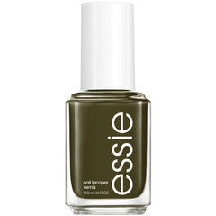 Essie Meet Me at Midnight vernis olive crème, couvrance lisse et brillante.
