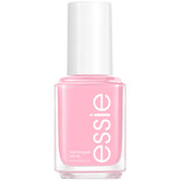 Vernis essie rose pastel sur bouteille, fini brillant et élégant.