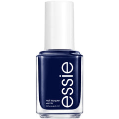 Vernis essie Step Out of Line, bouteille indigo crème, couleur profonde et durable.