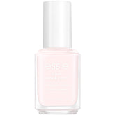 Vernis essie Treat Love et Couleur, bouteille et pinceau, application précise pour une couleur rosée naturelle.