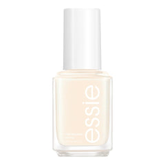 Vernis essie Going Steady avec brillance lustrante sur teinte ivoire lacté.