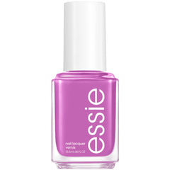 Vernis essie violet brillant dans sa bouteille prêt pour une manucure éclatante.