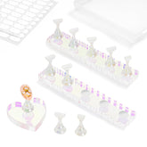 ESUOHYM support ongles acrylique magnétique aurora pour un rendu pro.
