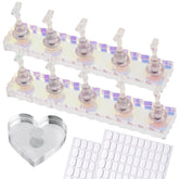ESUOHYM Présentoir ongles Aurora, support élégant pour démonstrations de nail art