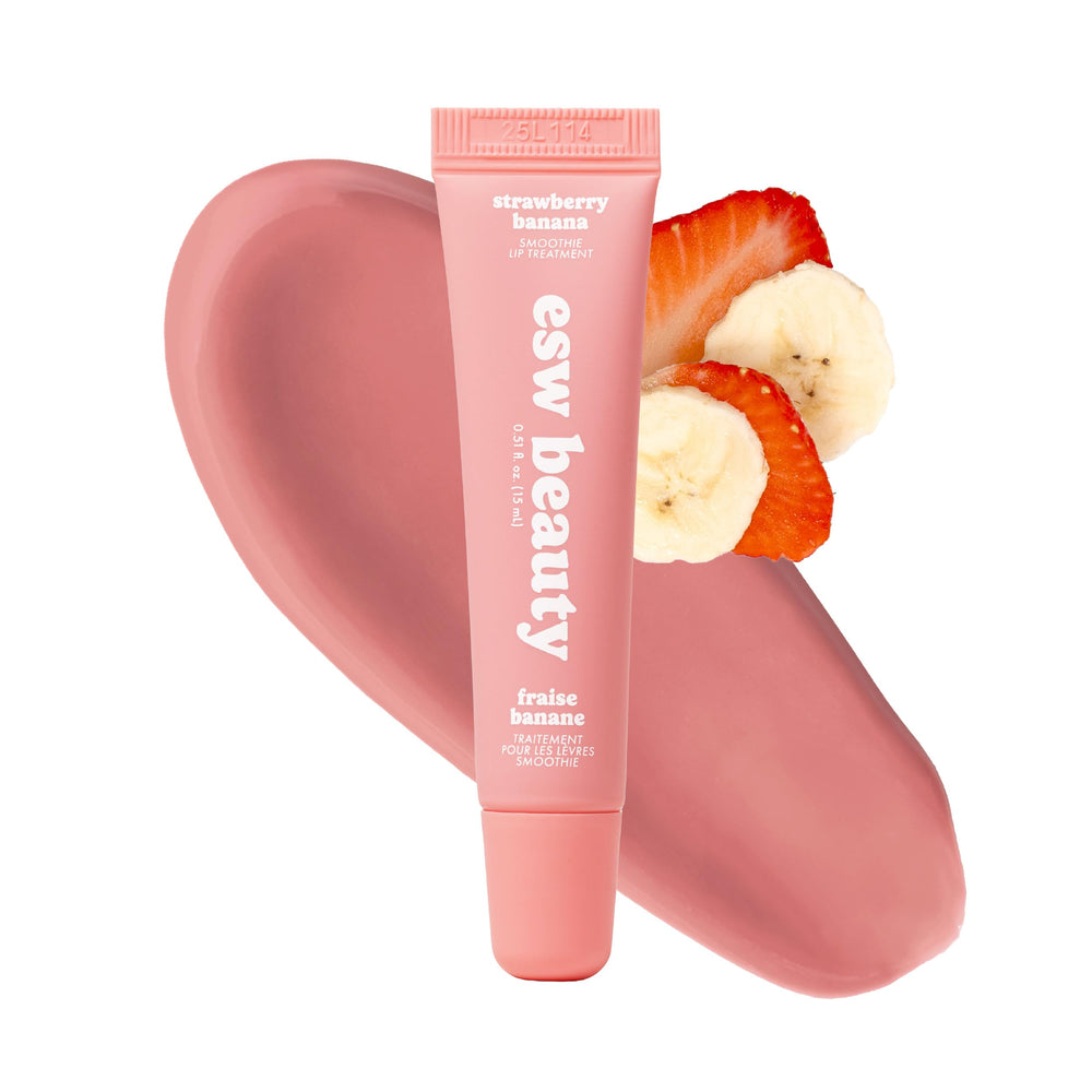 ESW Beauty Traitement lèvres Smoothie fraise-banane emballage pratique et élégant.