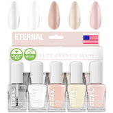Vernis blanc Eternal ET VOILA en bouteille, idéal pour une French manucure à domicile