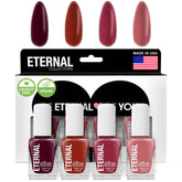 Vernis Eternal ROCK ET ROSE dans sa boîte prête à l’emploi.