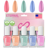 Vernis Eternal Pastel Rose: couleur douce, finition brillante et tenue confortable.