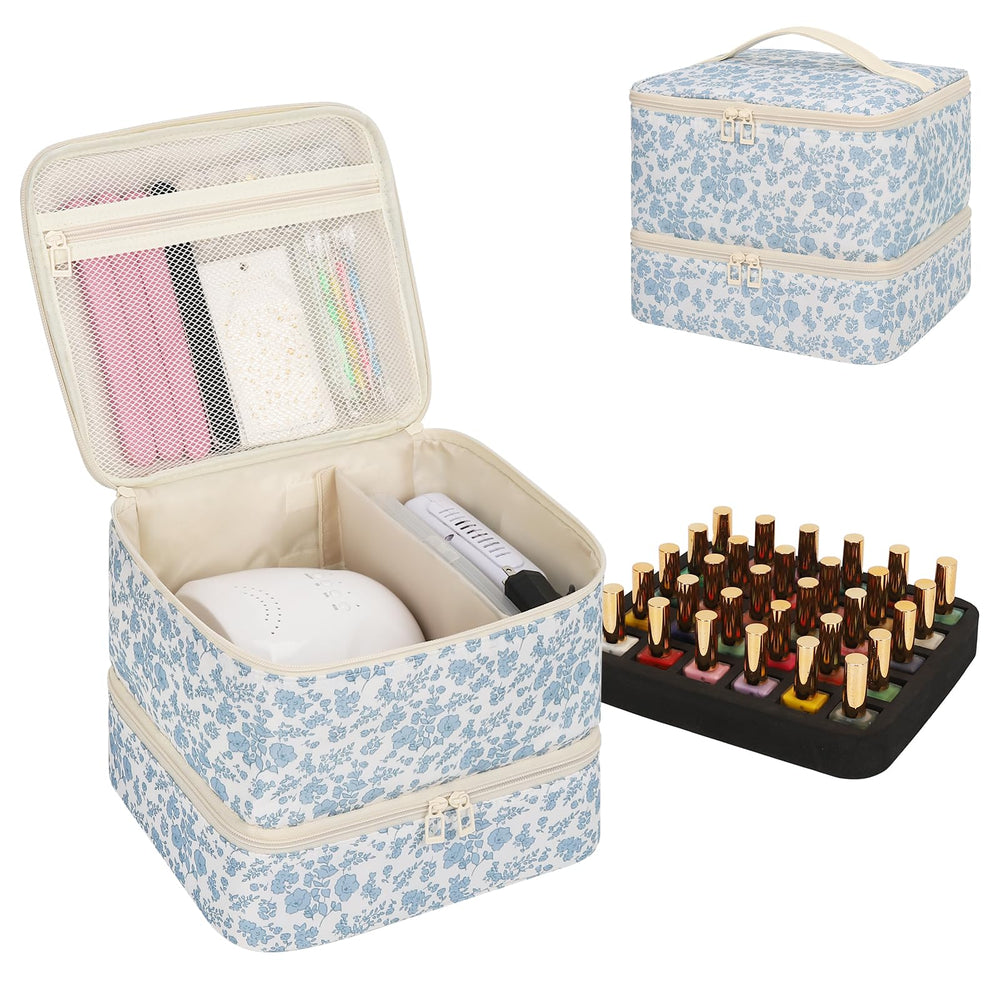 Ethereal Organiseur vernis : espace pour trente bouteilles et accessoires.