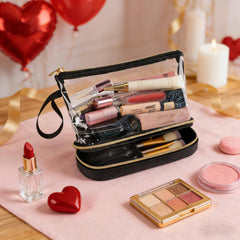 Pochette cosmétique transparente Ethereal agrée TSA pour déplacements efficaces