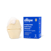 Ethique Hydrating barre visage cremeuse, texture riche pour un nettoyage quotidien en douceur.