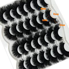 Etokdos cils mink artificiels légers 25mm, confort toute la journée.