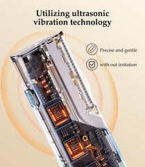 ETQFOTF Sonic Dermaplane vibration ultrasonique — élimination douce des poils fins.