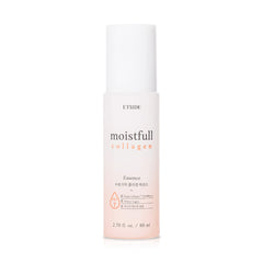 ETUDE Moistfull Collagen Essence — Bouteille élégante et hydratation durable pour le visage.