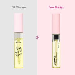 Sérum ETUDE avec applicateur fin pour une précision sur les cils.