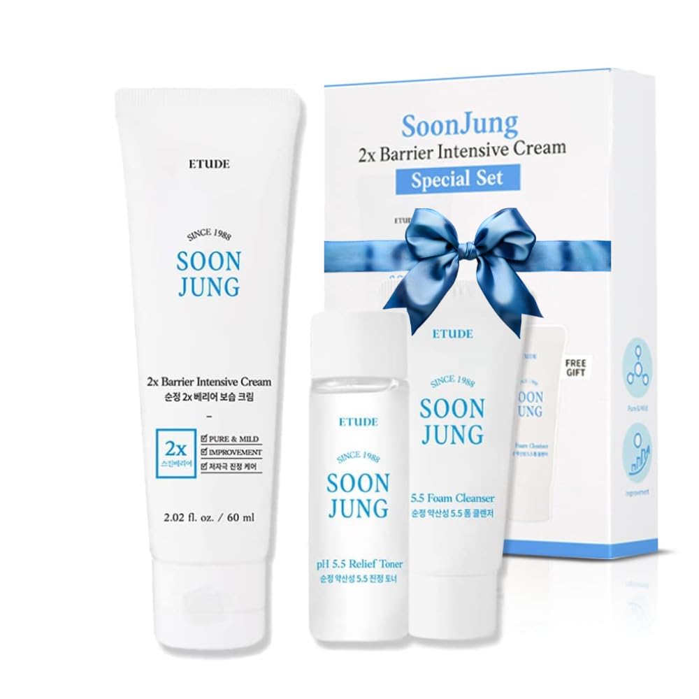 ETUDE SoonJung 2x Crème en pot pour hydratation quotidienne et apaisement.