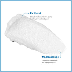 Etude SoonJung: ingrédient panthenol et madecassoside en gros plan