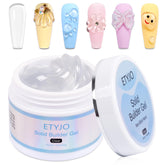 ETyJO Gel Solide Pour Ongles – bouteille facile à manipuler pour l’application.