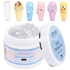 ETyJO Gel Solide Pour Ongles – bouteille facile à manipuler pour l’application.