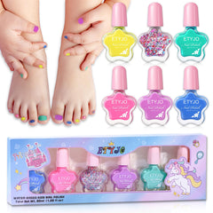 ETYJO Kids vernis arc-en-ciel pour enfants, couleur vive, usage sûr pour les petites mains.