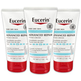 Crème mains Eucerin Advanced Repair, tube 2,7 oz, absorption rapide.