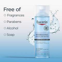 Visage nettoyé en douceur avec l’eau micellaire Eucerin