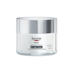 Texture onctueuse de la crème Eucerin Q10 Nuit, hydratante et nourrissante.