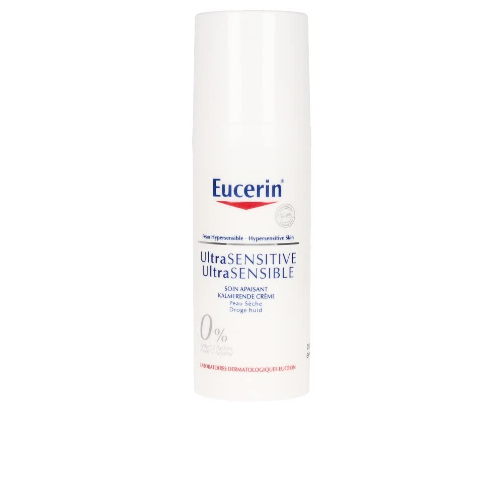 Crème apaisante Eucerin UltraSensitive pour peau sèche apaise les sensations et protège la barrière