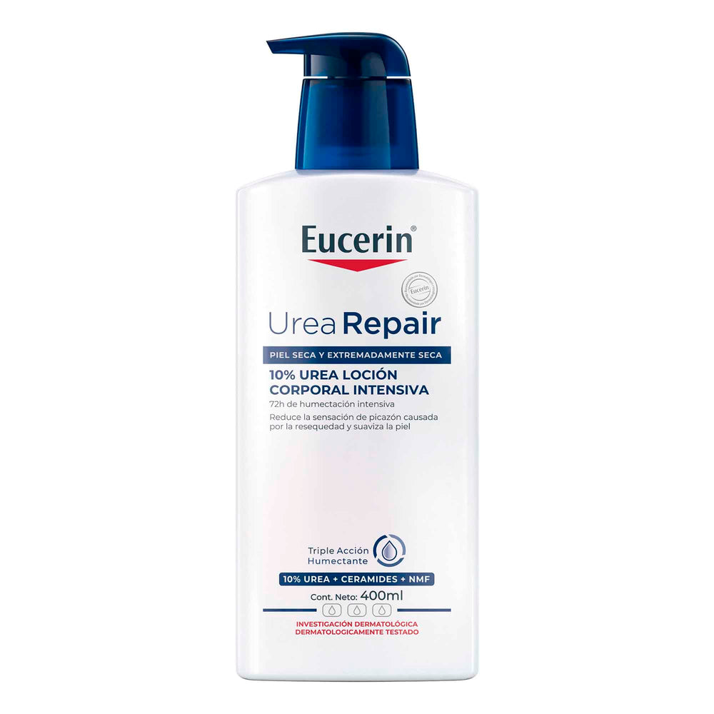 Eucerin Urea Repair Plus: bouteille 400 ml, hydratation longue durée