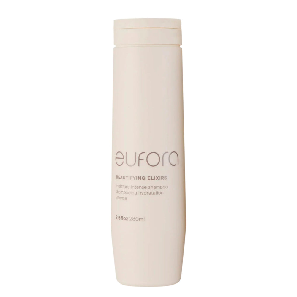 Eufora Beautifying Elixirs Moisture Intense Shampoo bouteille, hydratation profonde pour cheveux doux et soyeux