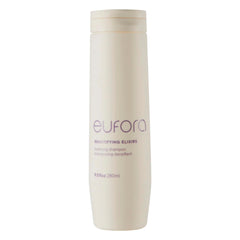 Eufora Bodifying Shampoing — bouteille en train de verser, prêt pour le soin quotidien