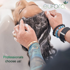 Texture cremeuse du Shampoing Eufora Elixirs offrant une hydratation durable.