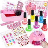 EULRGAUS set vernis enfants avec sèche-ongles rapide pour sessions de manucure.