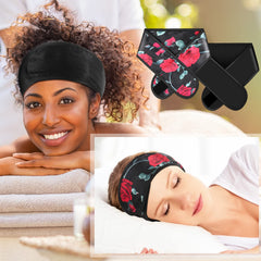 Eurzom wrap satin imprimé fleurs : touche féminine et soin des cheveux