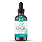 Eva Naturals Huile de Marula pure, bouteille élégante pour hydratation légère.