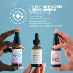 Eva Naturals Rétinol – flacon sérum lissant et pores resserrés.